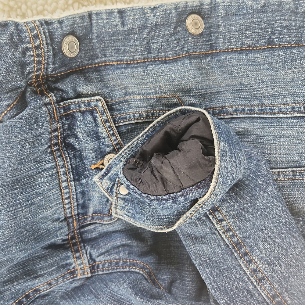 Gap Shearling Denim Jacket Large - Picture 4 of 5
